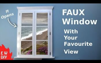 Faux Window Frame With a View