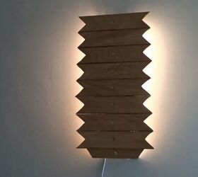 diy lamp from wooden bed slats, Mount Light Fixture