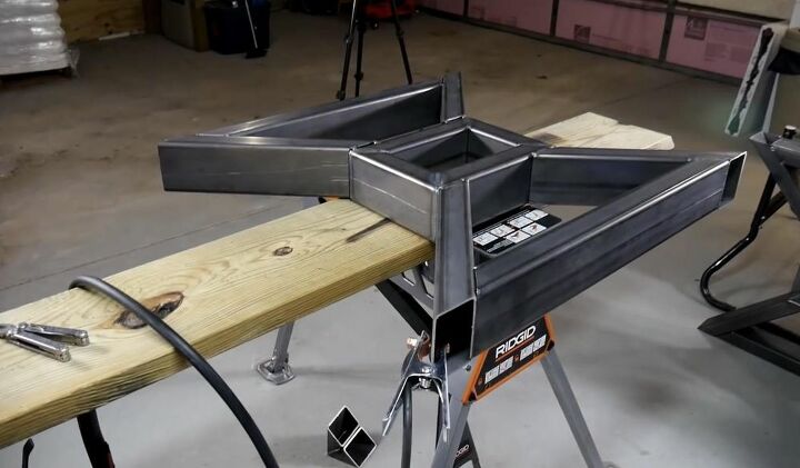 diy metal table legs, Attach the Upper and Lower Portions of Leg Assemblies to Rectangle