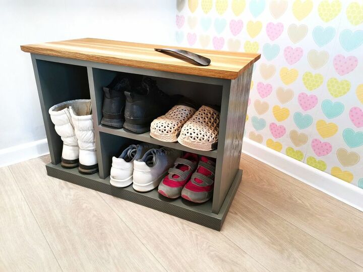 making entryway storage bench