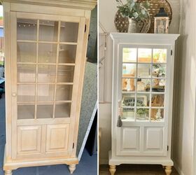 Farmhouse Hutch Makeover Hometalk   Upcycled Hutch Cabinet 