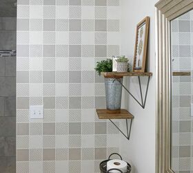 Bathroom Update: How to Perfectly Stencil a Wall