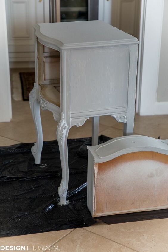 diy chalk painted table makeover easy step by step tutorial
