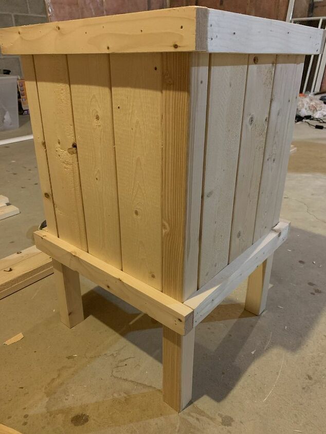 wood porch pot planter box