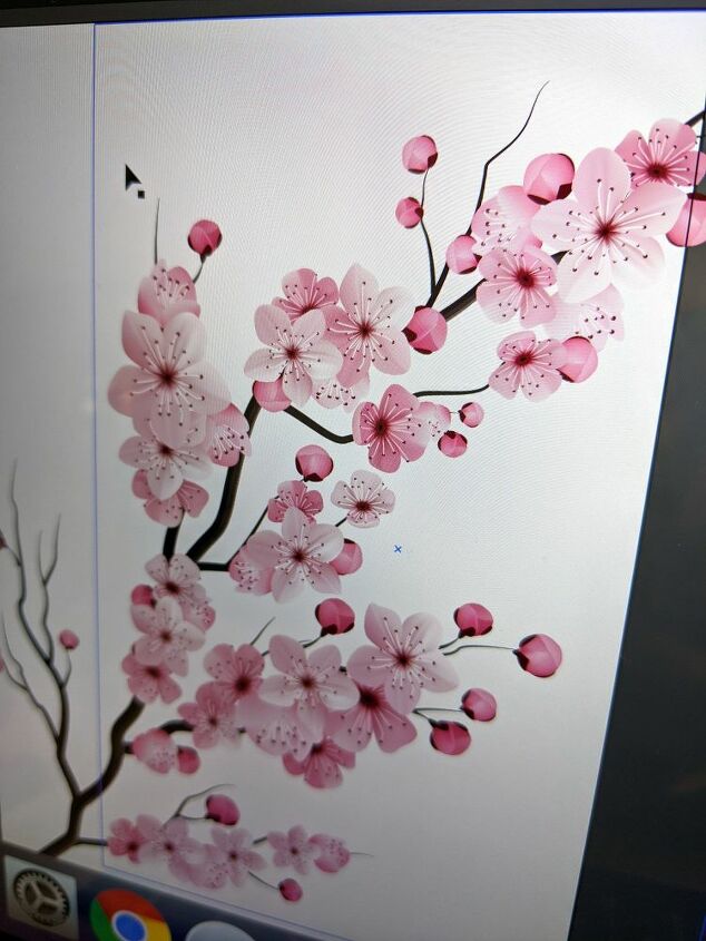 decoracin de pared con flores de cerezo