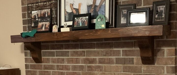 Remove The Mantle Of A Fireplace, Replacing Mantel On Brick Fireplace