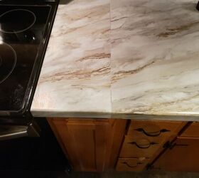how do i blend a counter with an added countertop