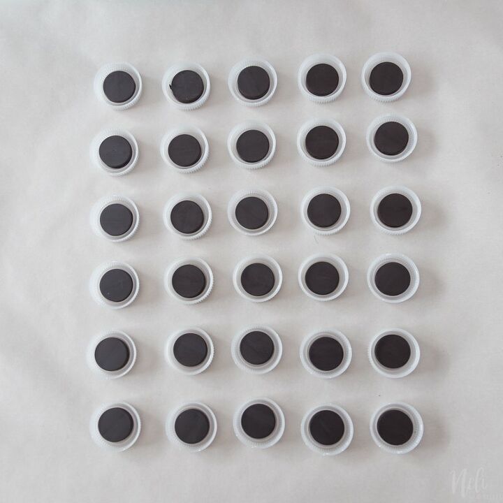 how to make magnets using plastic caps from water bottles