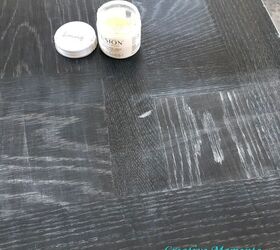 cerused oak table using reactive stain
