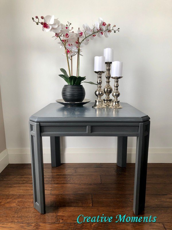 cerused oak table using reactive stain