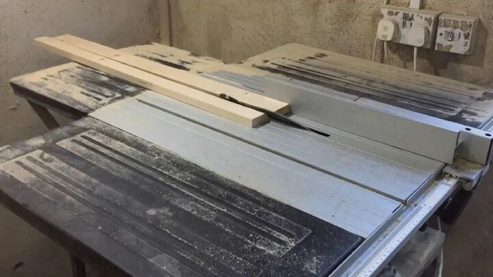 faux window frame with a view, Create French Cleat for Hanging