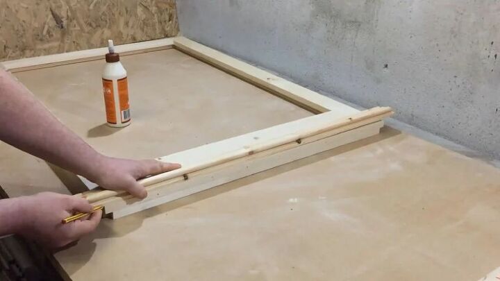 faux window frame with a view