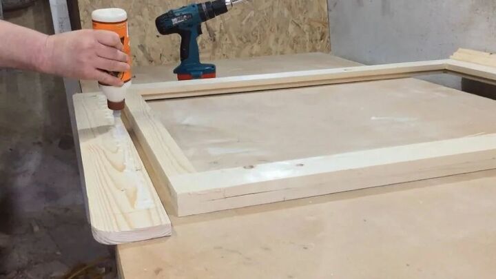 faux window frame with a view