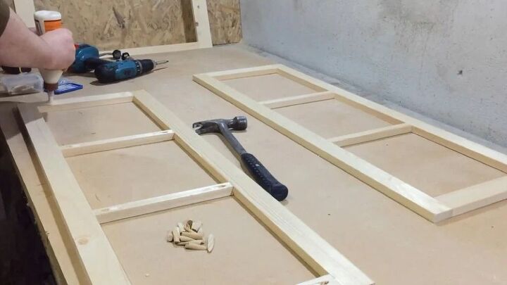 faux window frame with a view