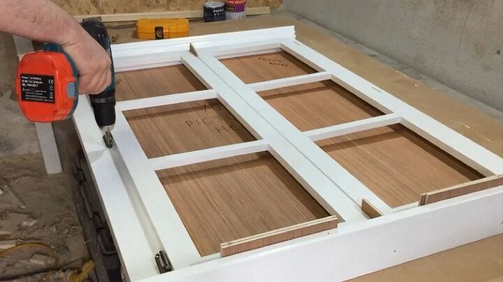 faux window frame with a view