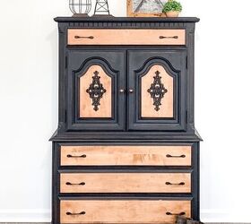 15 of the most beautiful furniture makeovers to inspire you this week, Give a facelift to a chest of drawers