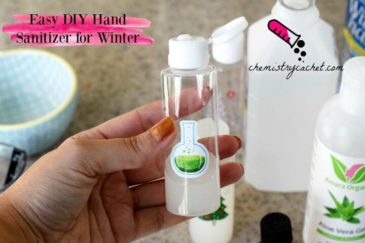 s 10 easy recipes for diy hand sanitizers and cleaning wipes, Bring back winter with this