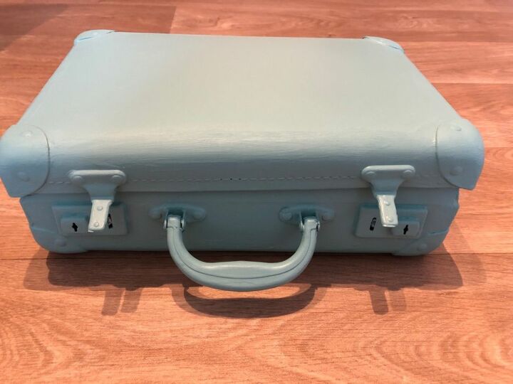 painted vintage suitcase