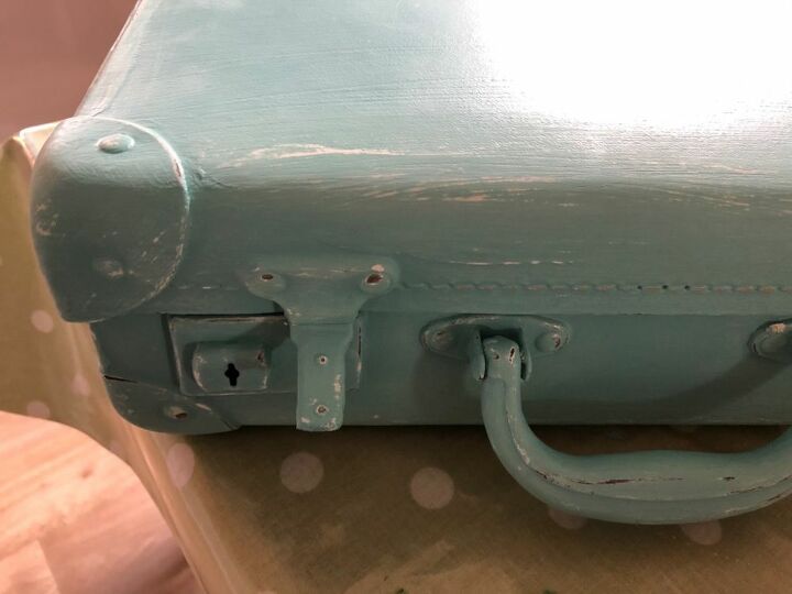 maleta vintage pintada