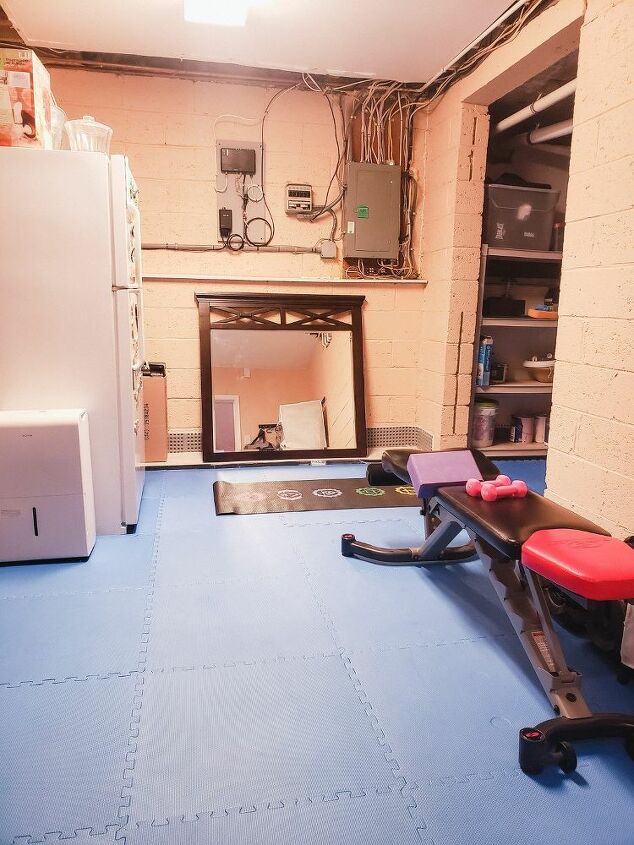 how i changed the dungeon like basement into storage and home gym