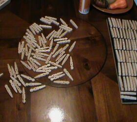 how clothespins help pass time by making a clock