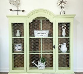 15 of the most beautiful furniture makeovers to inspire you this week, Transform a hutch top into a farmhouse accent