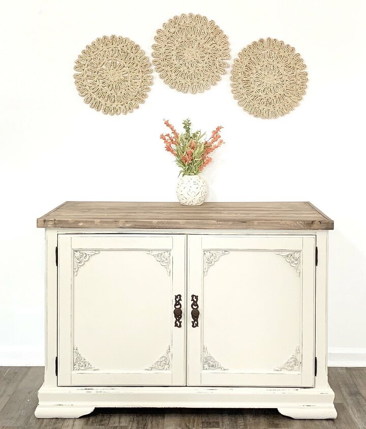 15 of the most beautiful furniture makeovers to inspire you this week, Turn a TV armoire into a Farmhouse cabinet