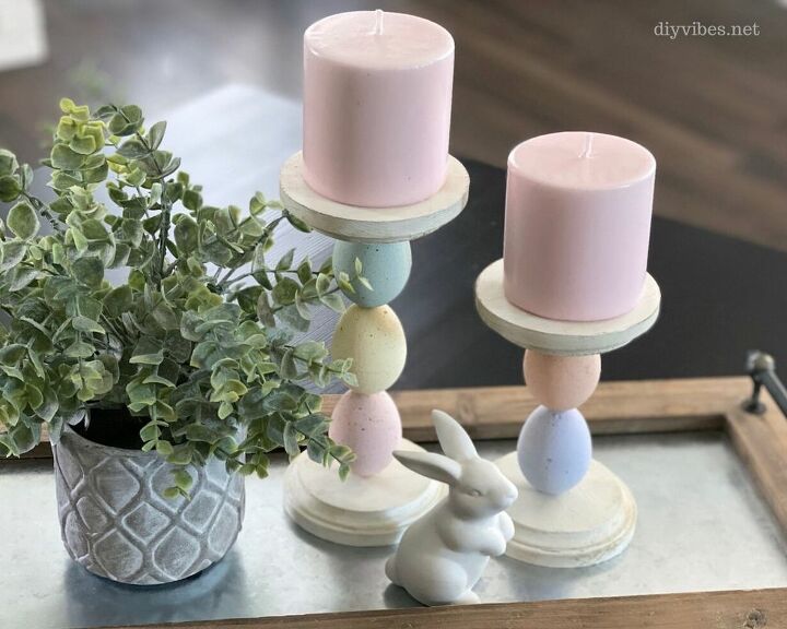diy easter egg candle holders
