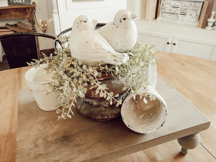s 15 spring decor ideas that will brighten your home this week, Put together a bird themed centerpiece