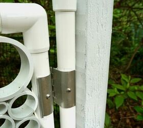 diy pvc pipe gate with snap on hinge