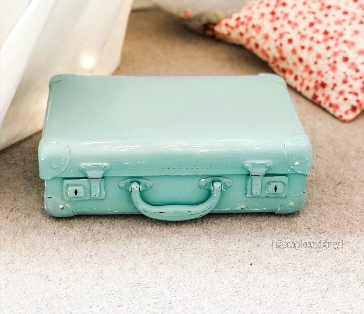 Painted Vintage Suitcase Hometalk