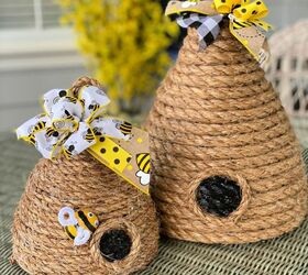 DIY Decorative Bee Skep