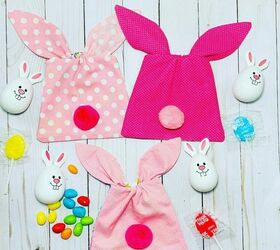 15 decoraciones de pascua que van ms all de los huevos de colores, Mini bolsas de conejo de Pascua