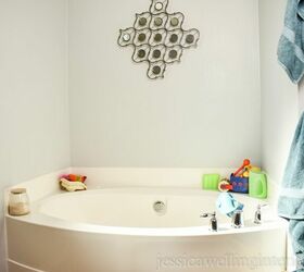 stenciled accent wall with stencil revolution