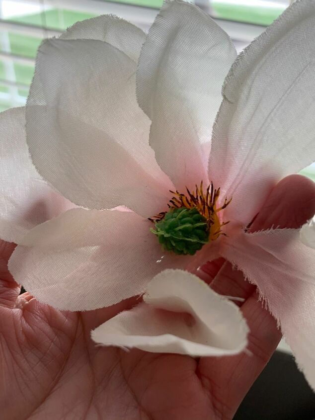 faux magnolia stems, Faux Magnolias
