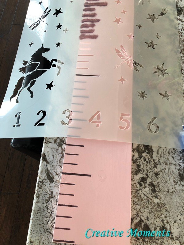 hadas y unicornios millennial pink growth ruler