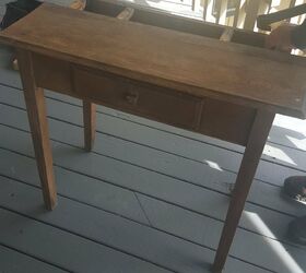 vintage yardstick table