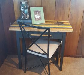 vintage yardstick table