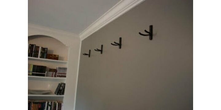 diy wall mount guitar hooks