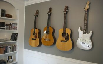 DIY Wall Mount Guitar Hooks