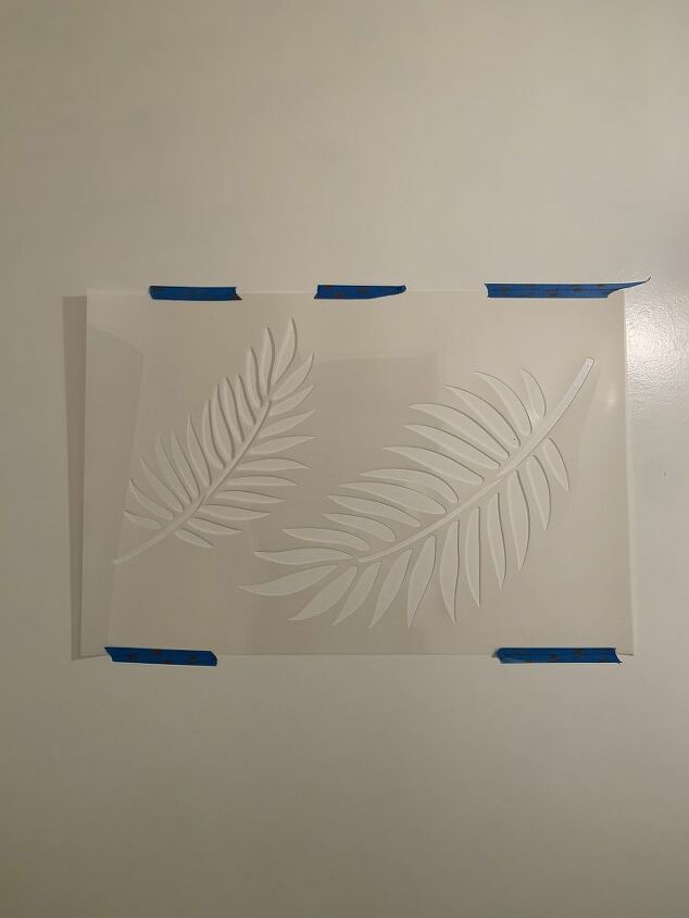 how to stencil a powder room wall with stencil revolution