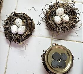 tiny egg nest magnet