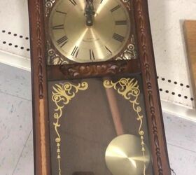 wall grandfather clock upcycle