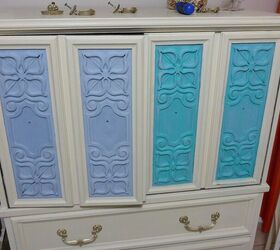 gentlemen s chest transformed into pretty storage for craft supplies, Before after