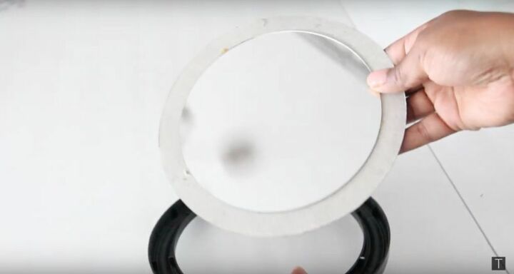 create a chic and stylish wall mirror in six simple steps, Remove the Mirror from the Frame