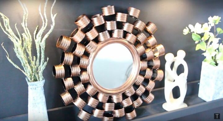 crea un espejo de pared elegante y con estilo en seis sencillos pasos, Espejo decorativo DIY