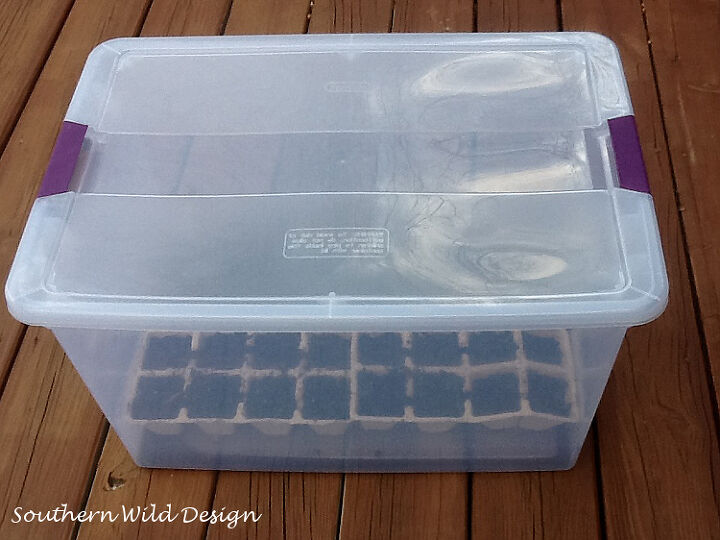 s 10 clever hacks for starting your seeds indoors right now, Create a greenhouse in clear plastic boxes