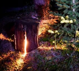 make an amazing garden lamp with your chainsaw, Easy DIY Garden Light