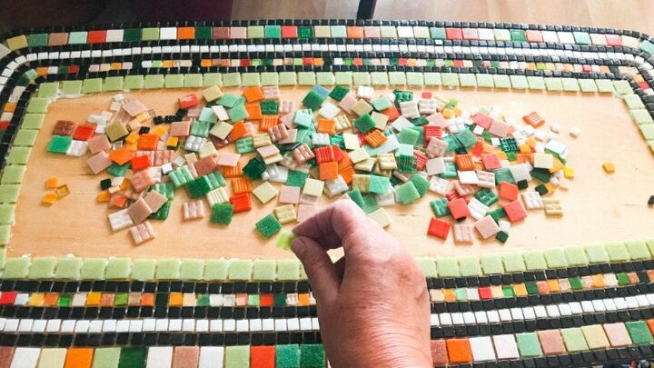 how to transform a coffee table with mosaic art, Building the design