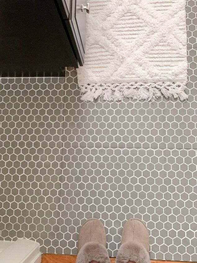 painted tile floor